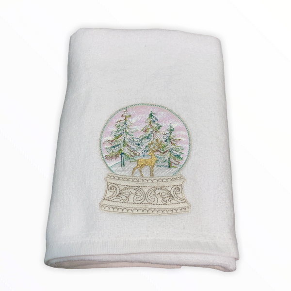 Carla Nakışlı %100 Pamuk Yüz Havlusu 50x80 cm Beyaz