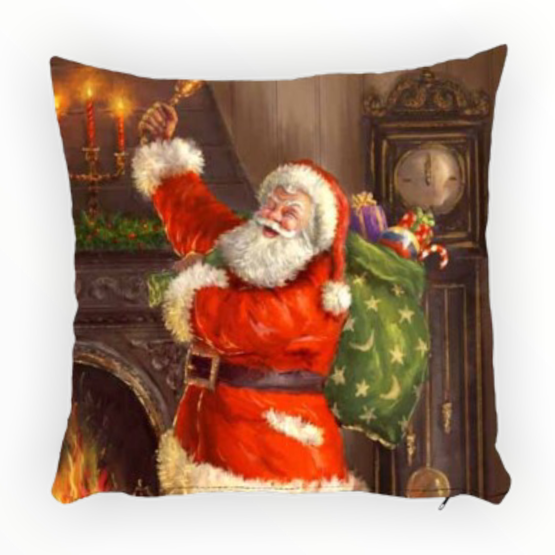 Cindy Yılbaşı Kırlent Kılıfı Noel Baba