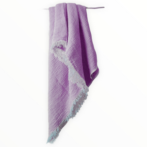 Navigli Çift Kişilik 4 Kat Müslin Yatak Örtüsü/Pike 250x260 cm Lila