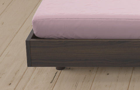 Lopez Tek Kişilik Lastikli Pamuk Penye Çarşaf 100x200 cm Pembe