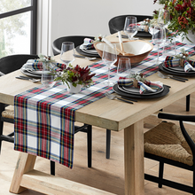 Görseli Galeri görüntüleyiciye yükleyin, Tartan Ekose Runner 50x150 cm Beyaz
