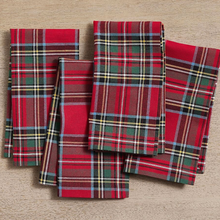 Görseli Galeri görüntüleyiciye yükleyin, Tartan Leke Tutmaz Peçete Kırmızı (2&#39;li Set)
