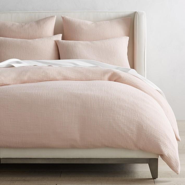 Navigli Çift Kişilik 4 Kat Müslin Yatak Örtüsü/Pike Seti 240x260 cm Pembe