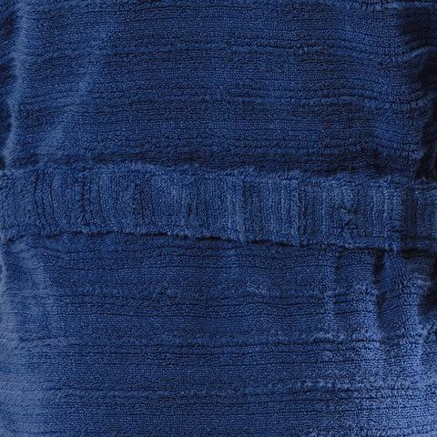 Stripe %100 Pamuk Erkek Bornoz Lacivert